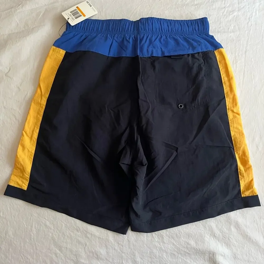 Nautica Swim Trunks Color Block Lined Shorts Size Small NWT